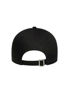 Boné New Era 9Forty preto animal print.