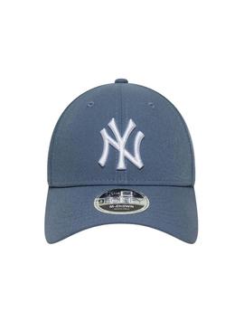 Boné New Era 9Forty azul para homens e mulheres.