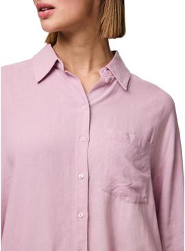 Camisa Pieces Pia rosa para mujer - Camisa Pieces Pia rosa para mulher.