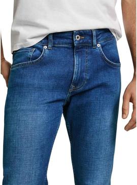 Calça jeans Pepe Jeans Finsbury azul para homem.
