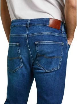 Calça jeans Pepe Jeans Finsbury azul para homem.