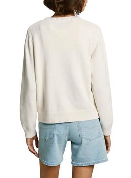 Camisa Pepe Jeans Nuna branca para mulher.