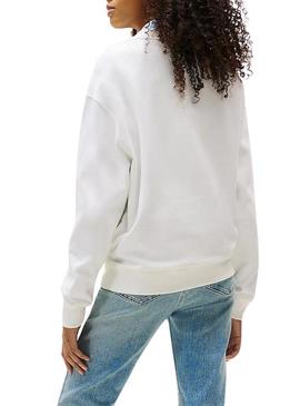 Camisola Tommy Jeans Floral branca para mulher