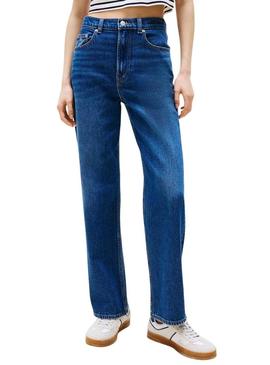 Calça de ganga Tommy Jeans Layla slim para mulher