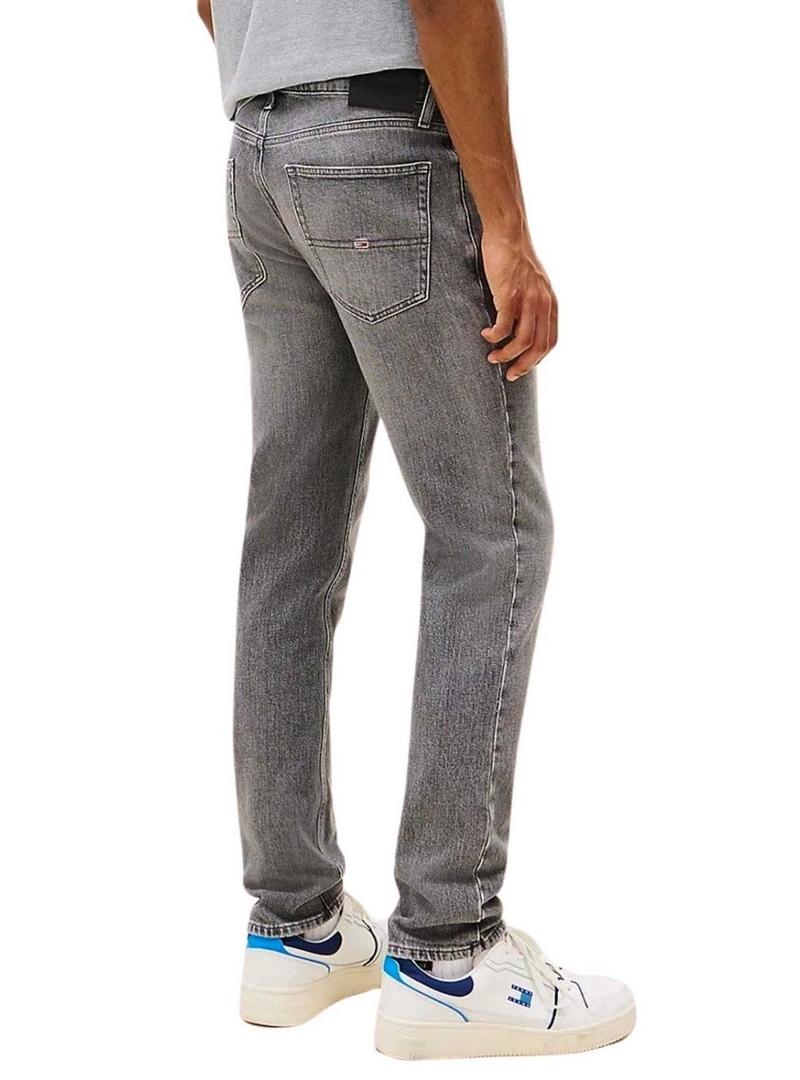 Calça jeans Tommy Jeans Scanton cinza para homem