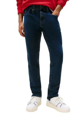 Calça jeans Tommy Jeans Scanton azul para homem.