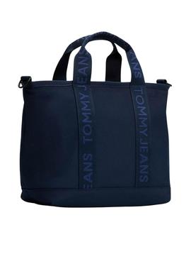 Bolsa Tommy Jeans Daily Mini Tote azul marinho para mulher.