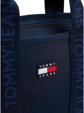 Bolsa Tommy Jeans Daily Mini Tote azul marinho para mulher.
