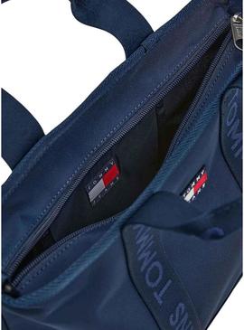 Bolsa Tommy Jeans Daily Mini Tote azul marinho para mulher.