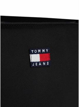 Bolsas Tommy Jeans Daily Shoulder preta para mulheres