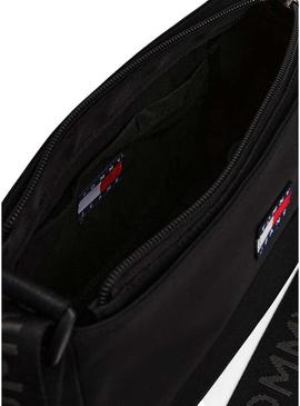 Bolsas Tommy Jeans Daily Shoulder preta para mulheres