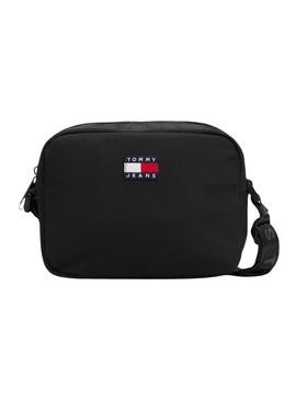 Bolsa Tommy Jeans Essential Daily Crossover azul marino para mujer.