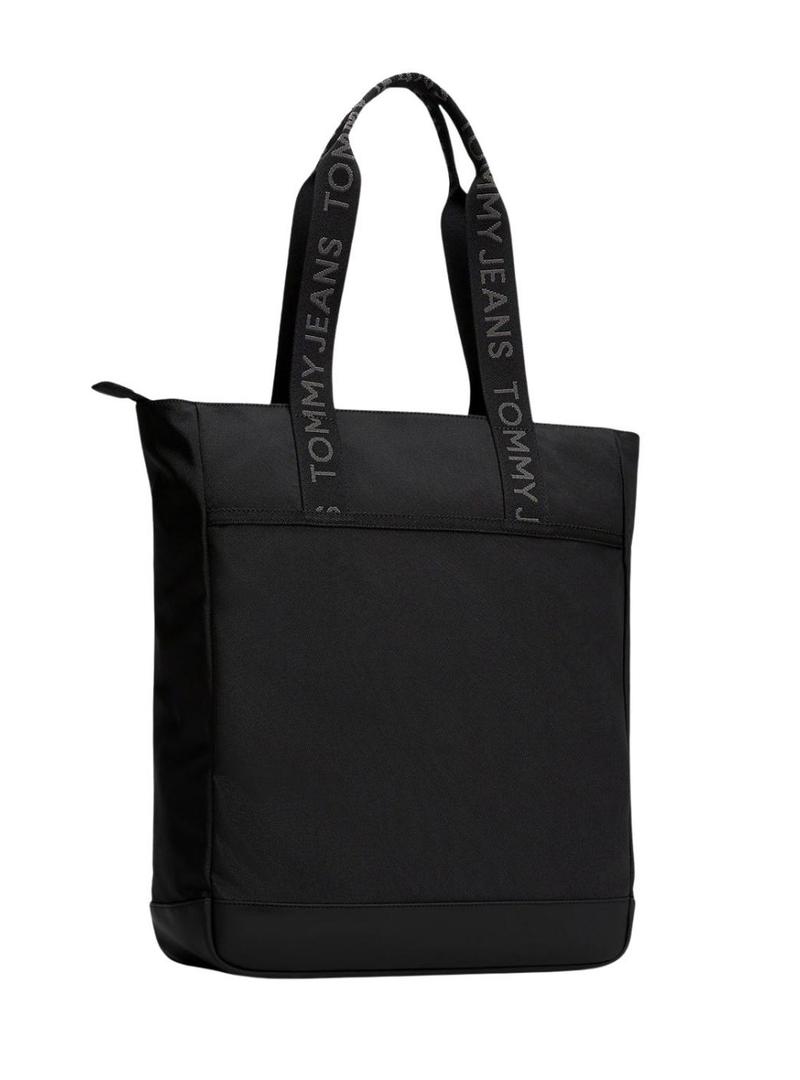 Bolsa de transporte Tommy Jeans Essential Daily negra para mulher