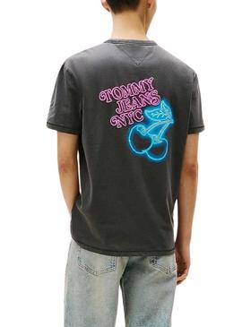 Camiseta Tommy Jeans Novelty cinza para homem