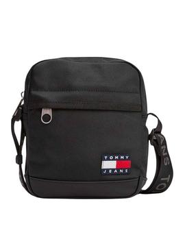 Bolsa a tiracolo Tommy Jeans Essential preta para homem