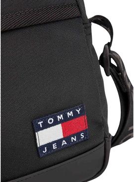 Bolsa a tiracolo Tommy Jeans Essential preta para homem