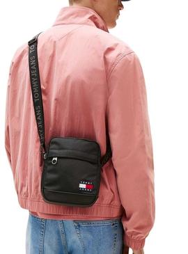 Bolsa a tiracolo Tommy Jeans Essential preta para homem