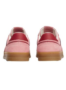 Tênis Tommy Jeans Greenwich framboesa para mulher.