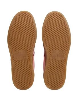 Tênis Tommy Jeans Greenwich framboesa para mulher.