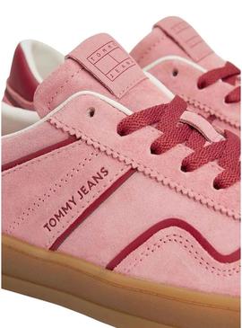 Tênis Tommy Jeans Greenwich framboesa para mulher.
