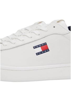 Sapatos Tommy Jeans Archive branco para homens.