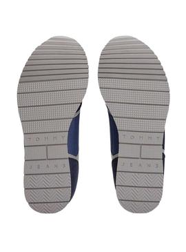 Sapatos Tommy Jeans Runner Casual azul para homem.