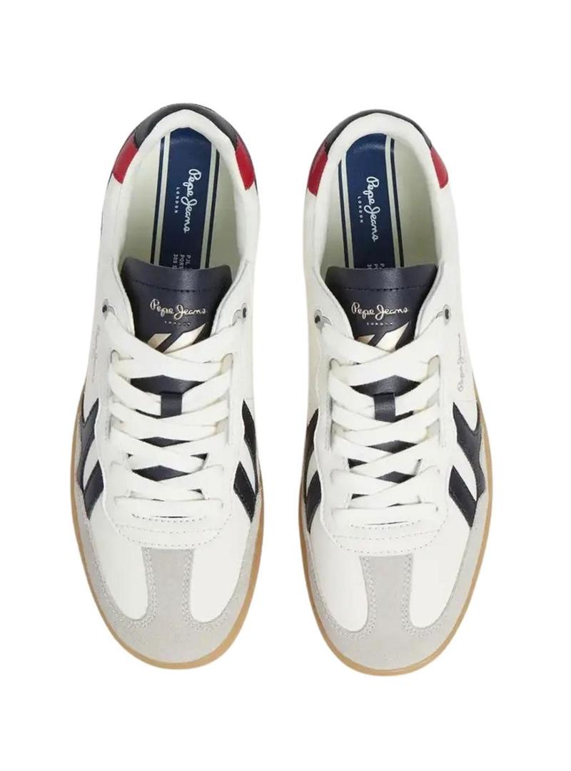 Sapatos Pepe Jeans de couro branco para homem