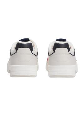 Sapatilhas Tommy Jeans Cupsole Elevated branco para homem.