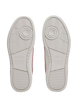 Sapatilhas Tommy Jeans Cupsole Elevated branco para homem.