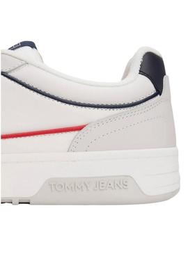 Sapatilhas Tommy Jeans Cupsole Elevated branco para homem.