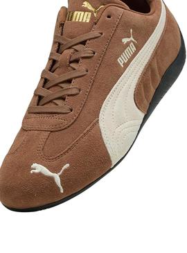 Sapatilhas Puma Speedcat OG marrom para mulher.