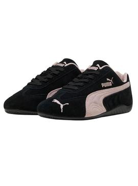 Sapatilhas Puma Speedcat OG preto e rosa para mulher.