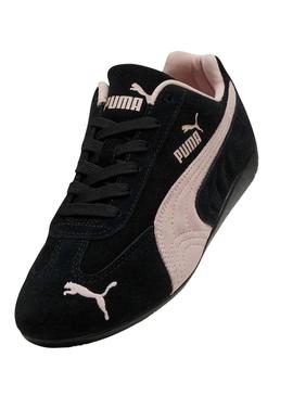 Sapatilhas Puma Speedcat OG preto e rosa para mulher.