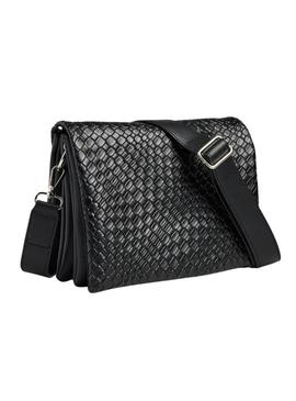 Bolsa Pieces Jenni Trançada preta para mulher