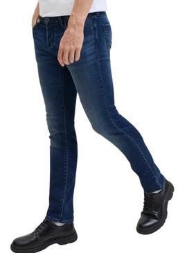 Calça jeans Jack and Jones Glenn azul para homem.