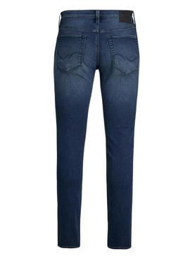 Calça jeans Jack and Jones Glenn azul para homem.