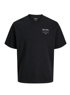 Camiseta Jack and Jones Urban preta para homem.