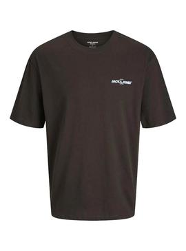 Camiseta Jack and Jones Bradley marrom para homem.