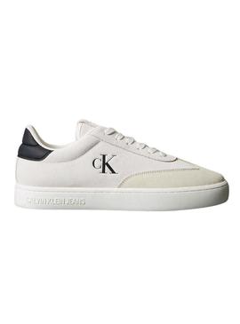 Sapatilhas Calvin Klein Jeans Classic Cupsole branco para homem.