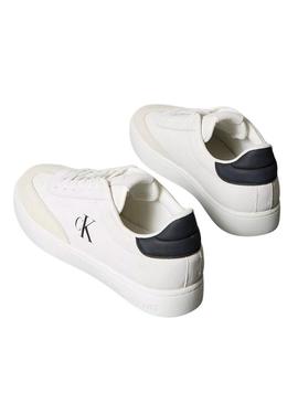 Sapatilhas Calvin Klein Jeans Classic Cupsole branco para homem.