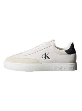Sapatilhas Calvin Klein Jeans Classic Cupsole branco para homem.