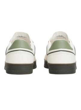 Sapatilhas Tommy Jeans The Greenwich branco e verde para homem.