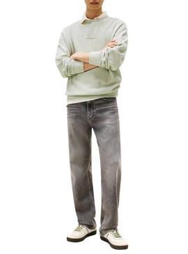 Sapatilhas Tommy Jeans The Greenwich branco e verde para homem.