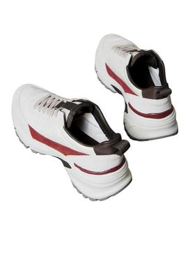 Ténis Calvin Klein Jeans Hike Runner branco para mulher.