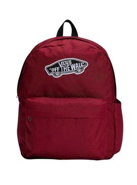 Mochila Vans Old Skool bordô para mulher e homem.