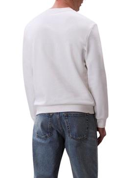 Moleton Calvin Klein Jeans Bauhaus branco para homens