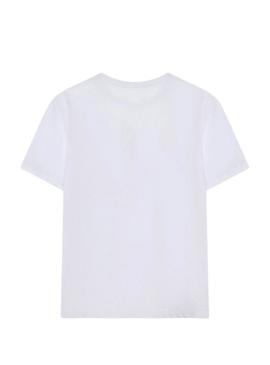 Camiseta Calvin Klein Jeans Bauhaus Logo branca para homem