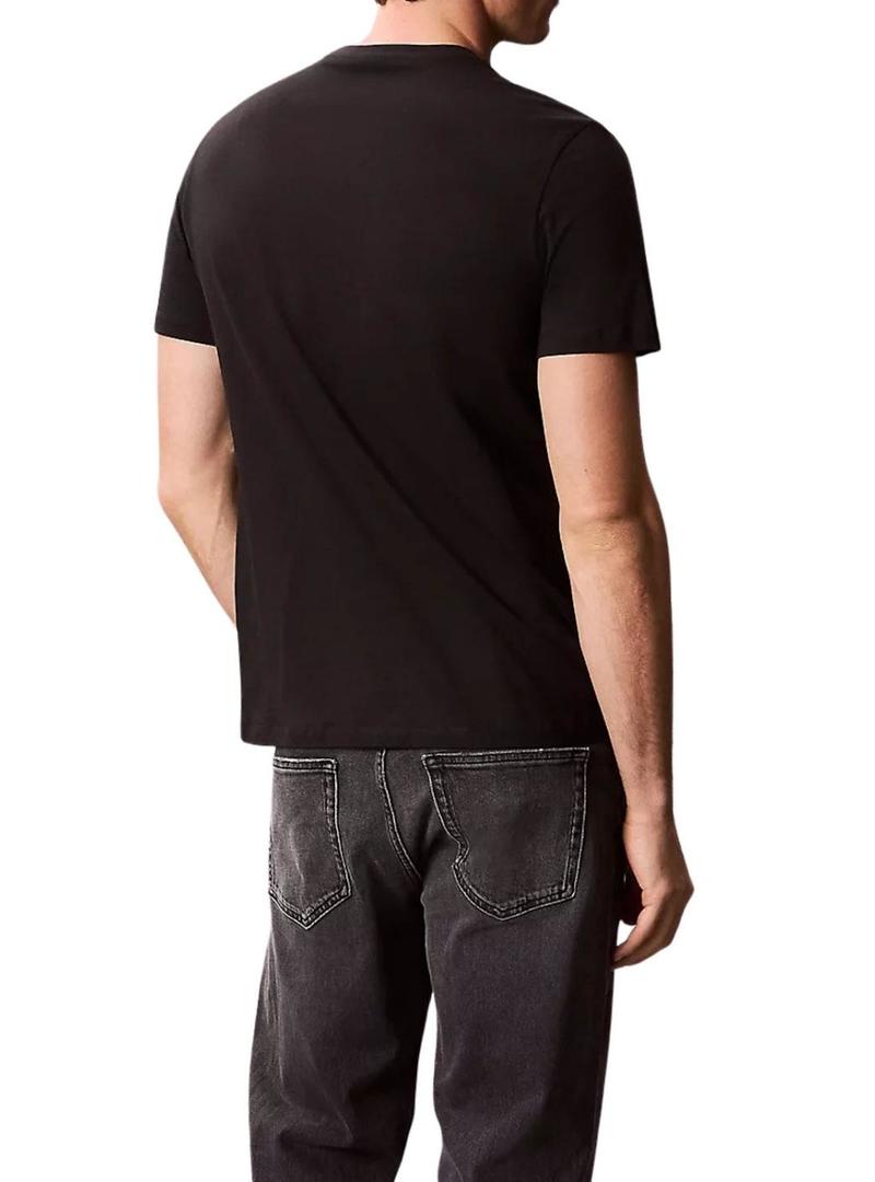 Camiseta Calvin Klein Jeans Bauhaus preta para homem.