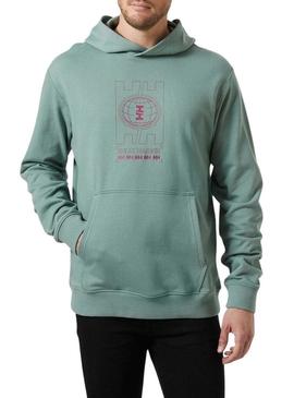 Moletom Helly Hansen Core turquesa para homem.