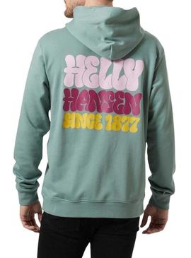 Moletom Helly Hansen Core turquesa para homem.